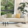 New large bed cushion with beaded embroidery, ginkgo embroidered sofa pillowcase Specification image
